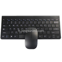 Un clavier et une souris sans fil noir pour ordinateur portable